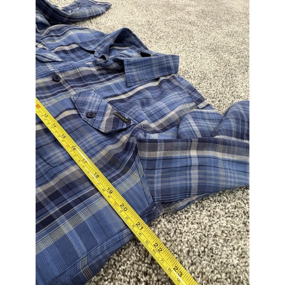 Oakley Shirt Mens Size Medium Blue Plaid Long Sleeve Button Up 2 Shirt‎ Bundle - Picture 7 of 9